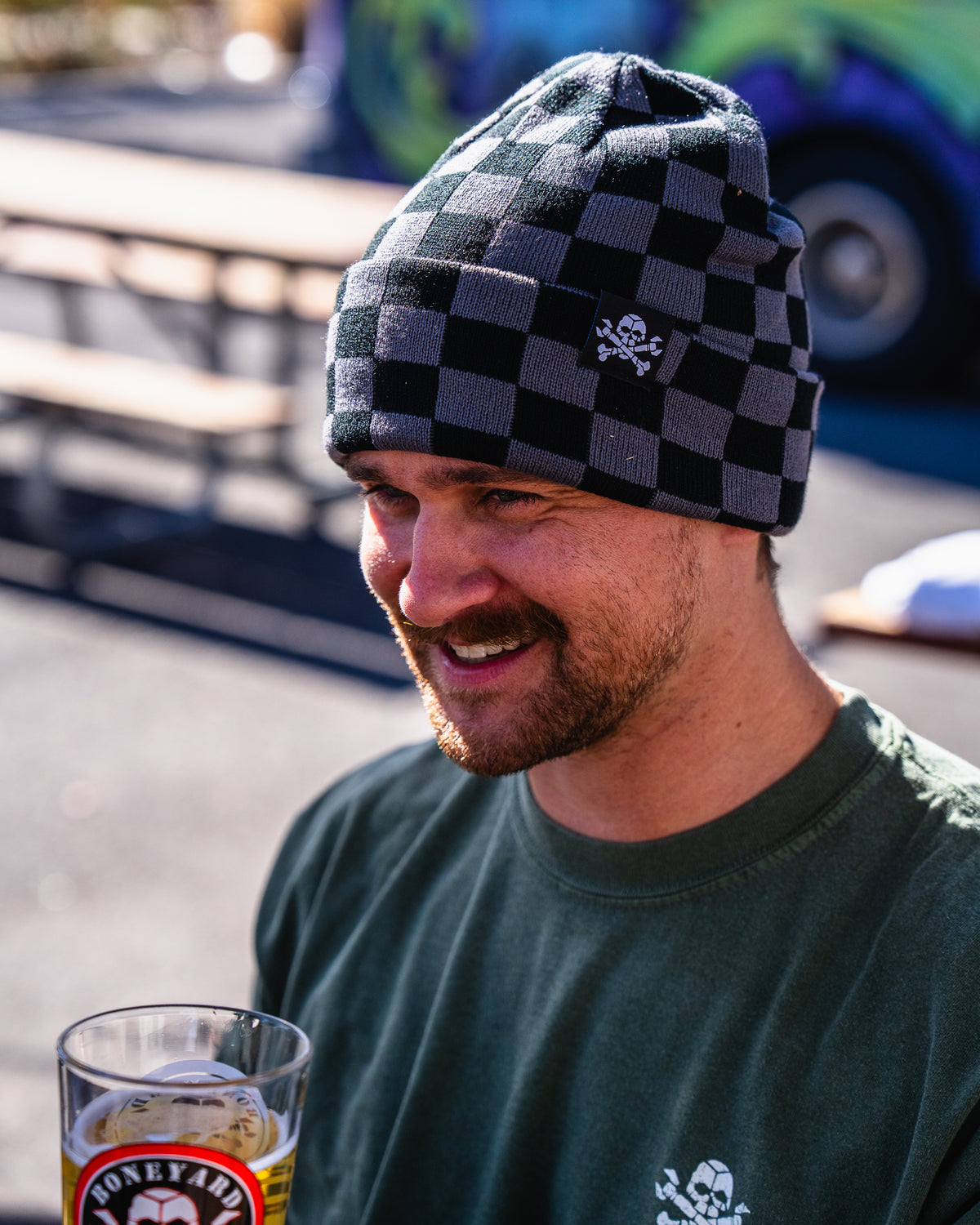 Checkered Beanie