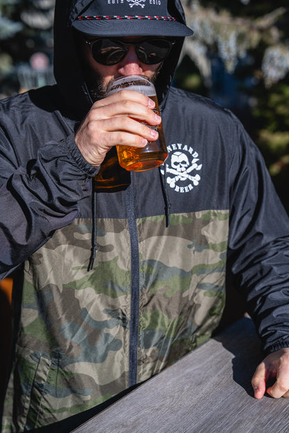 Camo/Black Windbreaker